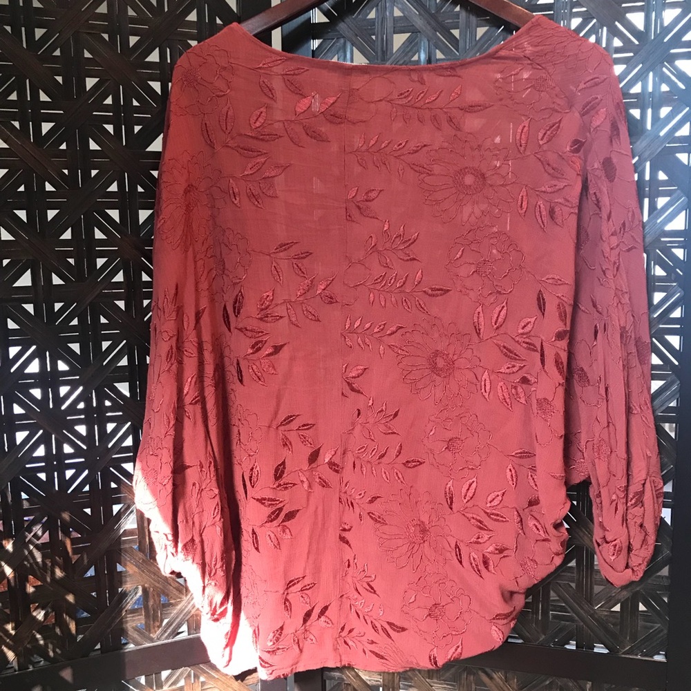 Embroidered Short Kimono